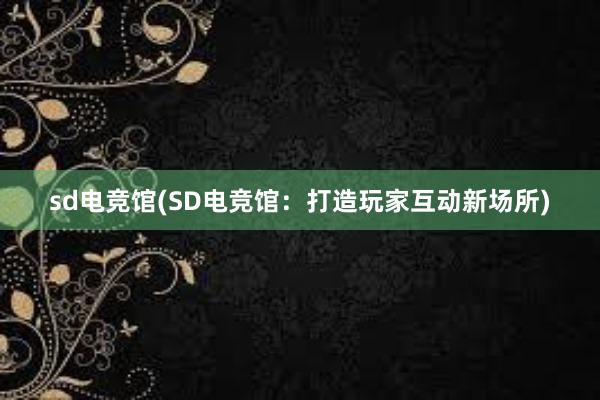 sd电竞馆(SD电竞馆：打造玩家互动新场所)