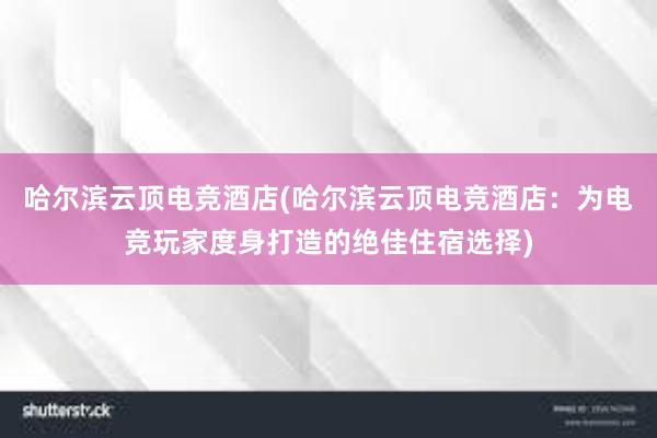 哈尔滨云顶电竞酒店(哈尔滨云顶电竞酒店：为电竞玩家度身打造的绝佳住宿选择)