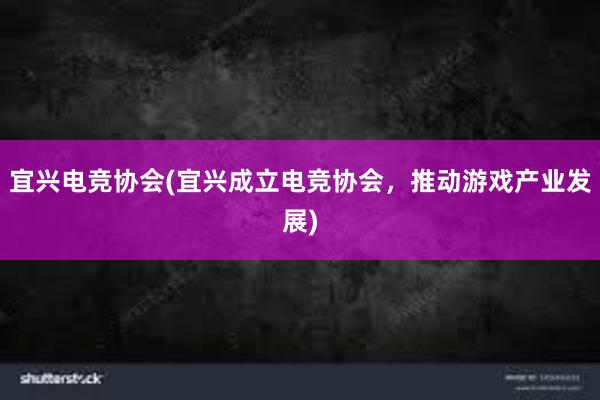 宜兴电竞协会(宜兴成立电竞协会，推动游戏产业发展)