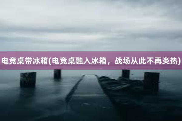 电竞桌带冰箱(电竞桌融入冰箱，战场从此不再炎热)