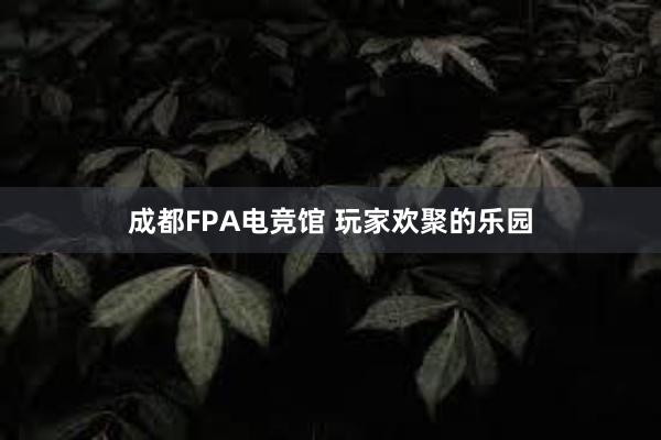 成都FPA电竞馆 玩家欢聚的乐园