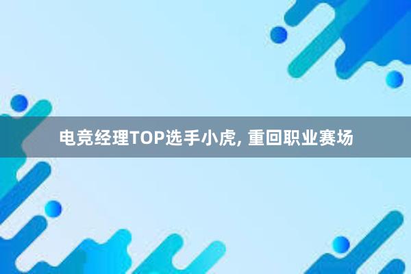 电竞经理TOP选手小虎， 重回职业赛场